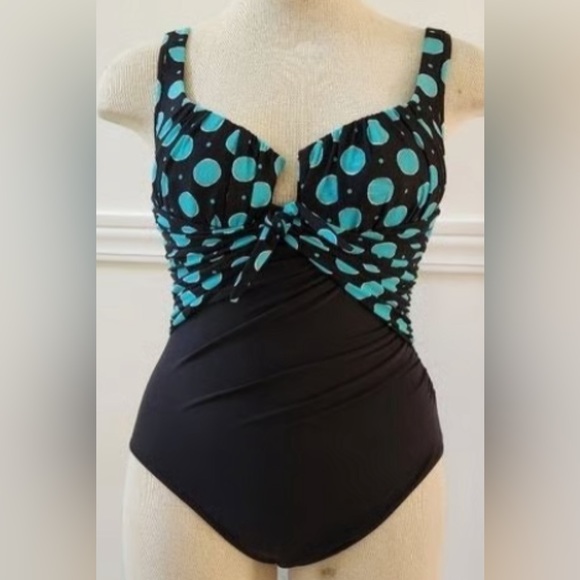 Miraclesuit Polka Dot One Piece - Picture 2 of 7